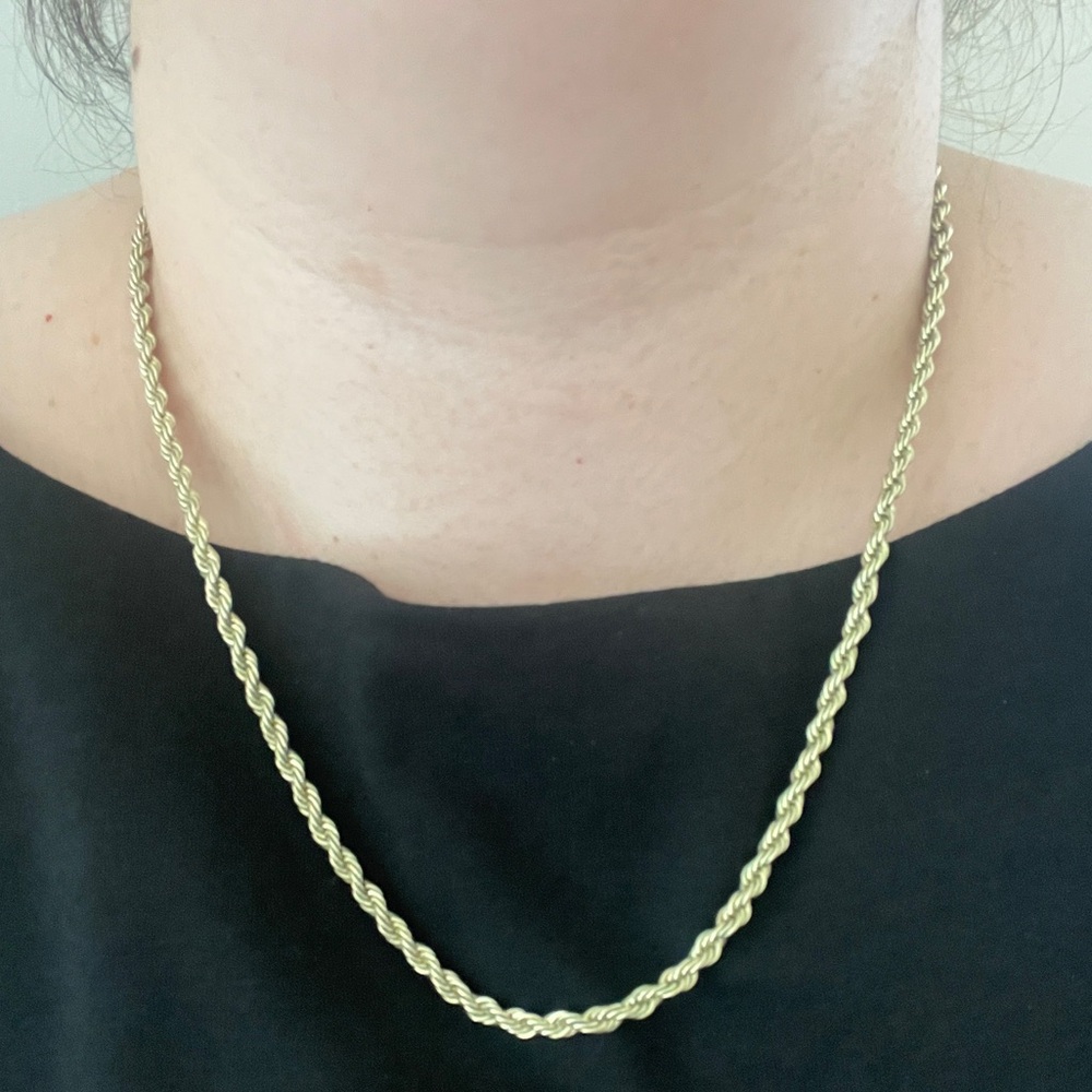Melinda Maria Gold Twisted Rope Necklace